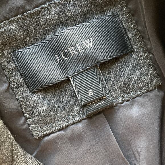 J.Crew Regent Wool Blazer Women’s Sz 6 Gray B0323 Work Career Business Preppy - Picture 4 of 9